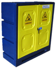 Load image into Gallery viewer, Double Door Corrosive Storage Cabinet Closed