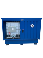 Load image into Gallery viewer, 02 IBC Hazvault Flatpack Front Left Door Open