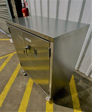 Load image into Gallery viewer, Mobile 316L Stainless Steel Bunded Cabinet - Fire Rated
