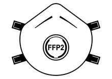 Load image into Gallery viewer, FFP2 valved respirator diagram