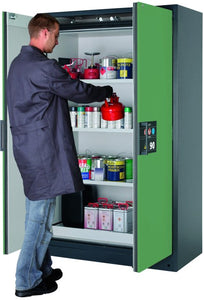 Asecos EN14470-1 Q 90 Fire Rated Cabinet Green