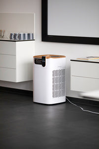 PurifiAir 620 Air Purifier beside table